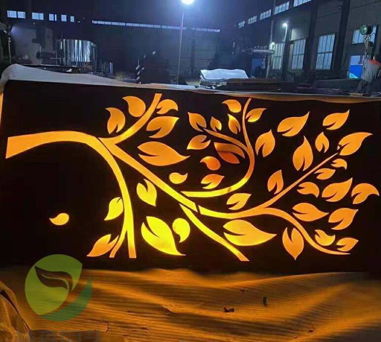 四更镇耐候钢板灯箱